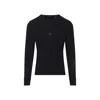 Tom Ford Long-sleeved Henley Top With Buttoned Placket And Fitted Silhouette In Black