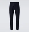 Tom Ford Cotton Satin Chinos In Midnight Navy 