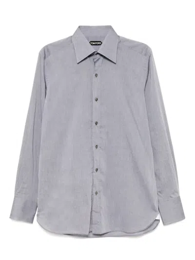 Tom Ford Cotton Shirt In Black