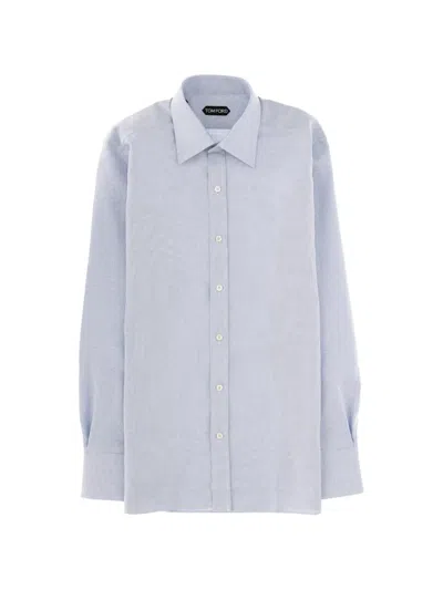Tom Ford Light Blue Textured Shirt