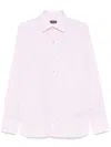 Tom Ford Classic Fit Solid Stretch Poplin Button-up Shirt In Pink