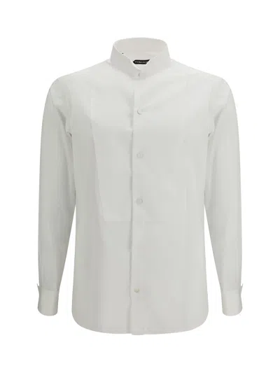 Tom Ford Cotton Shirt With Regular Fit In White