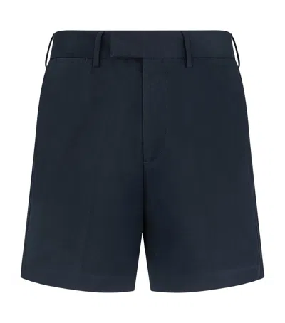 Tom Ford Japanese Brushed Cotton Shorts In Blue