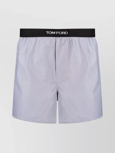 Tom Ford Cotton Shorts Elastic Waistband In White
