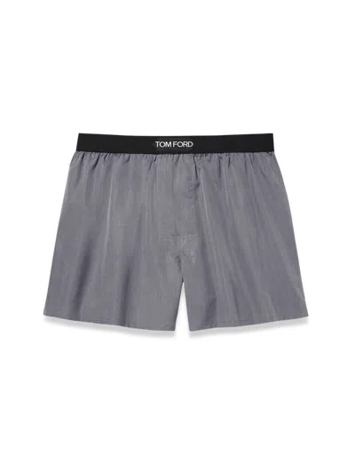 Tom Ford Cotton Shorts In Gray