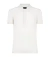 Tom Ford Men's Cotton Polo Shirt In White