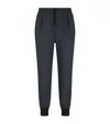 Tom Ford Cotton-silk Drawstring Sweatpants In Black