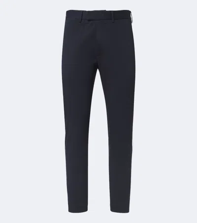 Tom Ford Stretch Cotton Chino Trousers Belt Loops In Animal Print