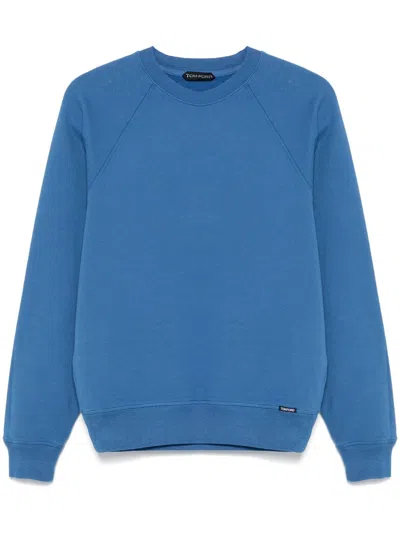 Tom Ford Cotton Sweatshirt In Blue