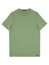 Tom Ford Cotton Jersey Crewneck T-shirt In Green