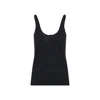 Tom Ford Cotton Blend Rib Jersey Tank Top In Black