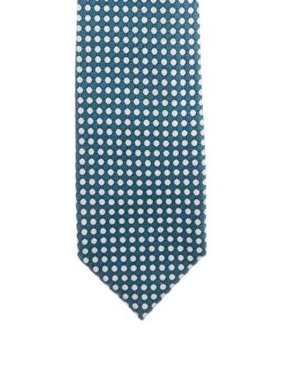 Pre-owned Tom Ford Cotton Tie In Blue