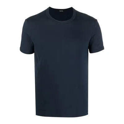 Tom Ford Stretch Cotton Jersey T-shirt In Black