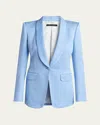 Tom Ford Cotton Velvet Single-breasted Blazer In Blue
