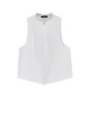 Tom Ford Sleeveless Button Vest In White