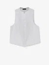 Tom Ford Sleeveless Button Vest In White