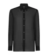 Tom Ford Cotton Voile Shirt In Black
