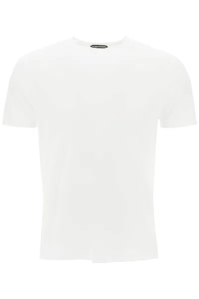 Tom Ford Cottono And Lyocell T-shirt In White
