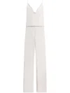 Tom Ford Cow-collar Fine-knit Jumpsuit In White