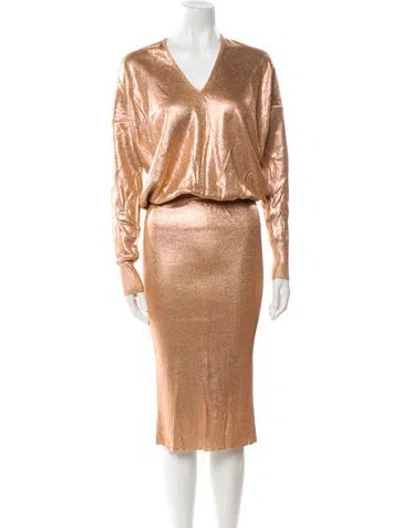 Pre-owned Tom Ford Cowl Neck Long Dress