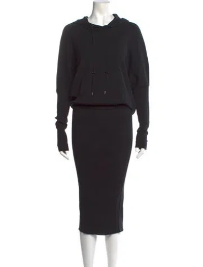 Pre-owned Tom Ford Cowl Neck Long Dress In Black