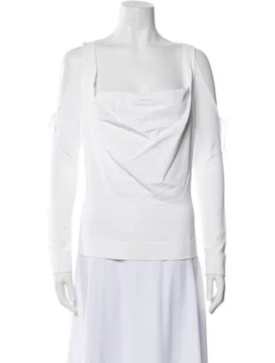 Pre-owned Tom Ford Cowl Neck Long Sleeve Top In Neutral