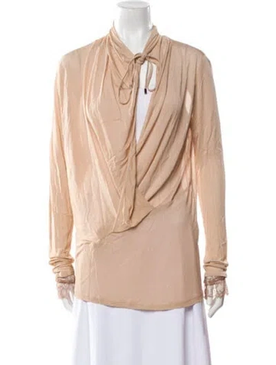 Pre-owned Tom Ford Cowl Neck Long Sleeve Tunic In Neutral