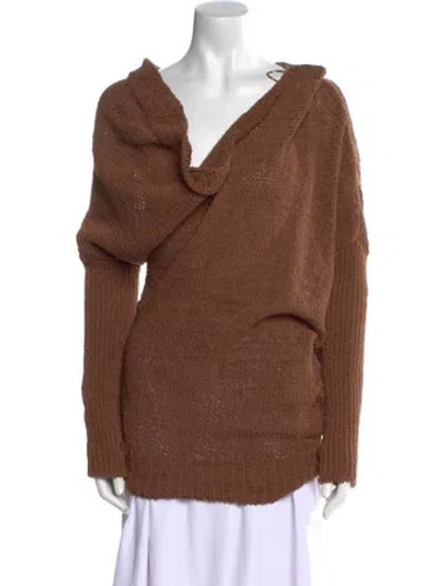 Pre-owned Tom Ford Cowl Neck Sweater In Brown