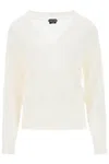 TOM FORD COZY WHITE CASHMERE AND SILK SWEATER FOR WOMEN