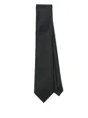 Tom Ford Solid Dot Tie With Pointed Tip And Textured Finish