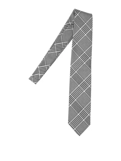 Tom Ford Cravatta Prince Of Wales In Gray