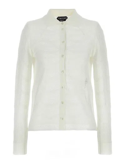 TOM FORD CÁRDIGAN - BLANCO