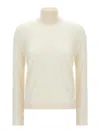 Tom Ford Silk Cashmere Turtleneck Sweater In Neutral