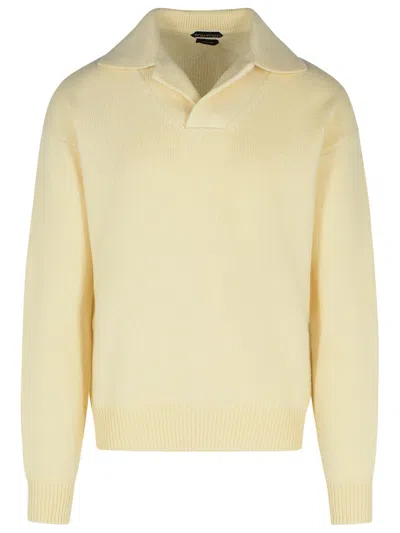 Tom Ford Cream Cashmere Blend Sweater Men