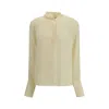 Tom Ford Cream Silk Blouse In White