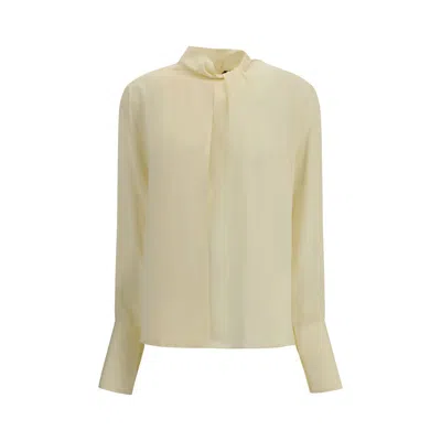 Tom Ford Cream Silk Blouse In White