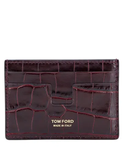 Tom Ford Credit Card Holder In Red