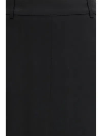 Tom Ford Crepe Envers Satin Skirt In Blue