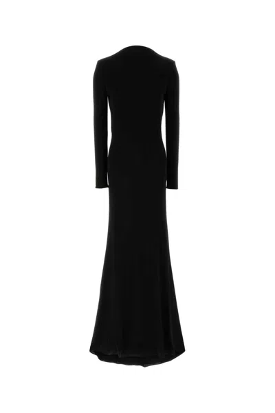 Tom Ford Crepe Jersey Evening Dress In Black