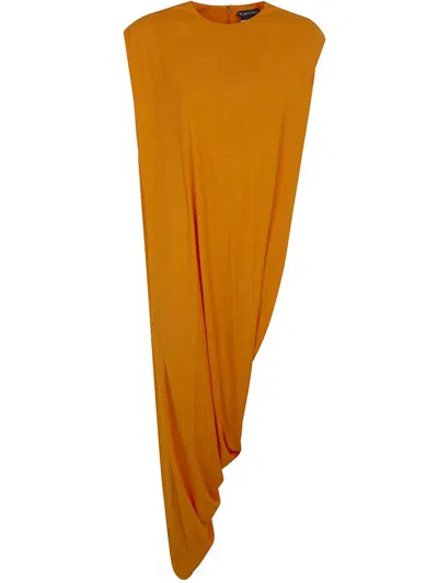 Tom Ford Crepe Jersey "impossible" Asymetric Top In Brown