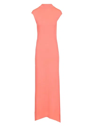 Tom Ford Open-back Asymmetric Knotted Crepe-jersey Maxi Dress In White