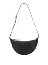 Tom Ford Smooth Grain Leather Logo Messenger Bag In Black