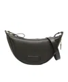 Tom Ford Black Crescent Leather Shoulder Bag In Black