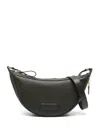 Tom Ford Crescent Leather Shoulder Bag In Green