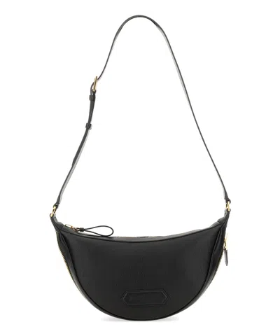 Tom Ford Crescent Small Crossbody Bag In Black