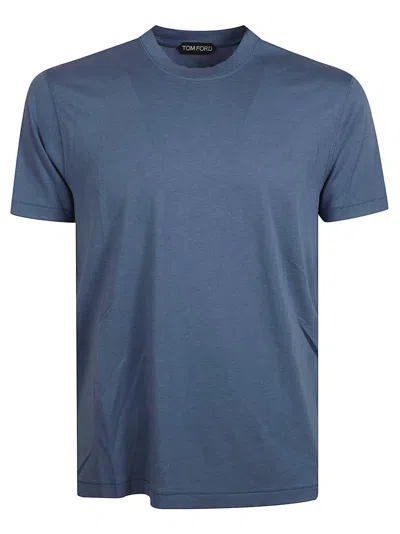 Tom Ford Crew Neck Blue Sweater