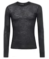 Tom Ford Crew-neck Cashmere Sweater In Black