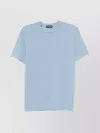 Tom Ford Crew Neck Cotton Blend T-shirt In Blue