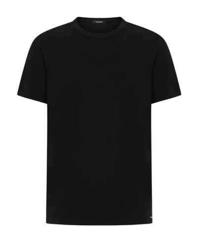 TOM FORD CREW-NECK COTTON-BLEND T-SHIRT