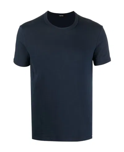 Tom Ford Stretch Cotton Jersey T-shirt In Black
